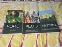 Ofer cărți clasice de filozofii antici Platon și Aristotel