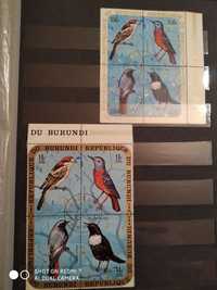 Марки Республика Бурунди , птицы полная серия 1971 с гашением