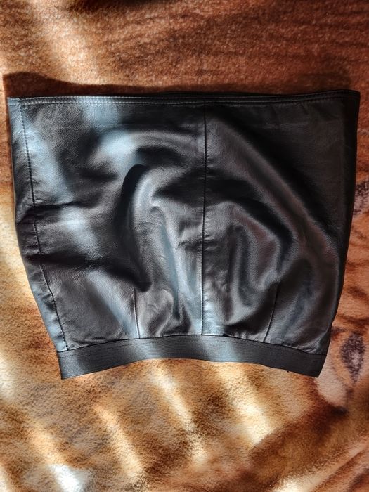 Fusta de dama, imitație de piele, mărime 36