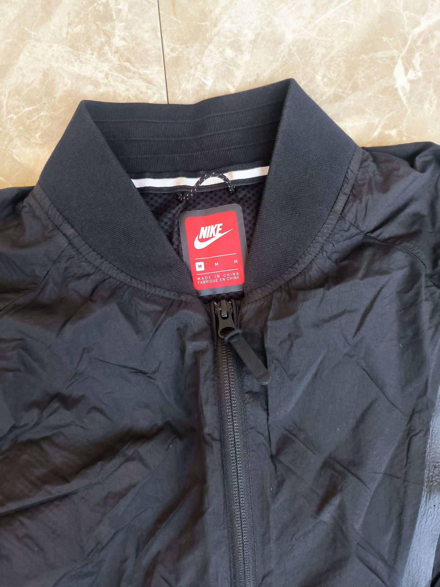 Mens Mens Nike Tech Pack Hypermesh Varsity Jacket Black Size Large 832