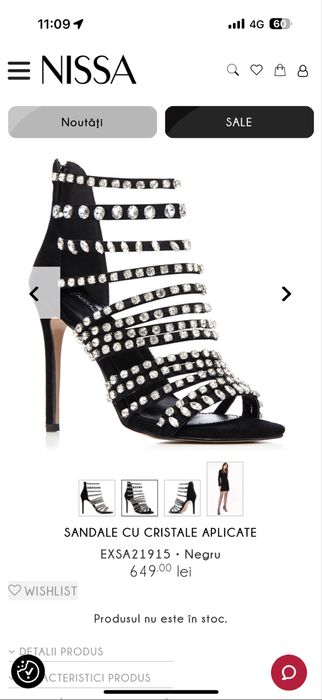 Sandale cu pietre  Nissa