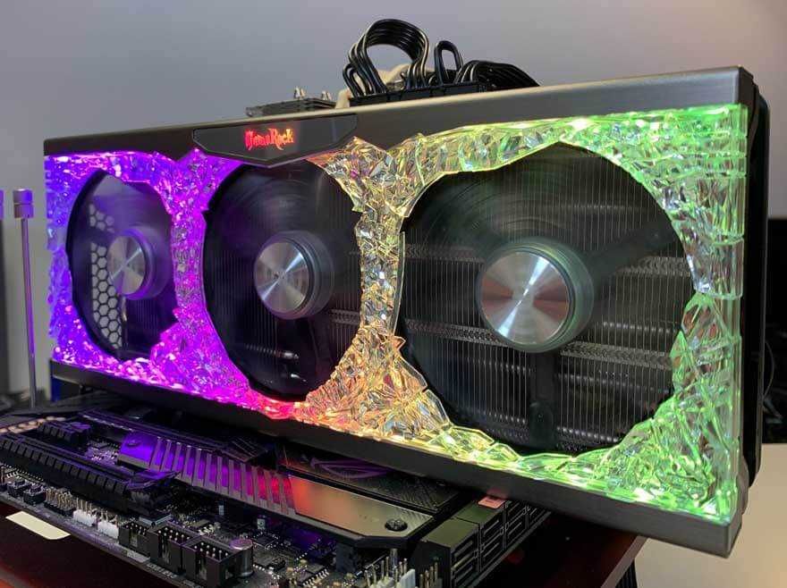 Видеокарта Palit GeForce RTX 3080 10GB GameRock на памяти Micron.