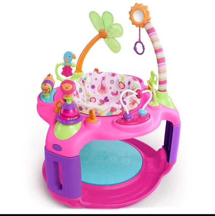 Centru de activitati Sweet Safari Bounce a Round Bright Starts, Roz