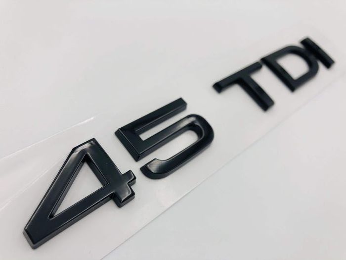 Emblema Audi 45 TDI spate negru