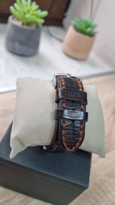 Ceas TIMEX - Curea de piele maro