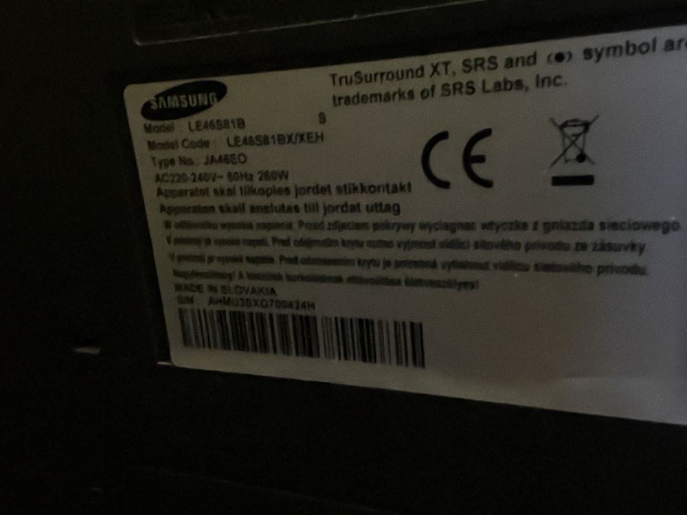 Телевизор SAMSUNG LE46S81B 46 инча