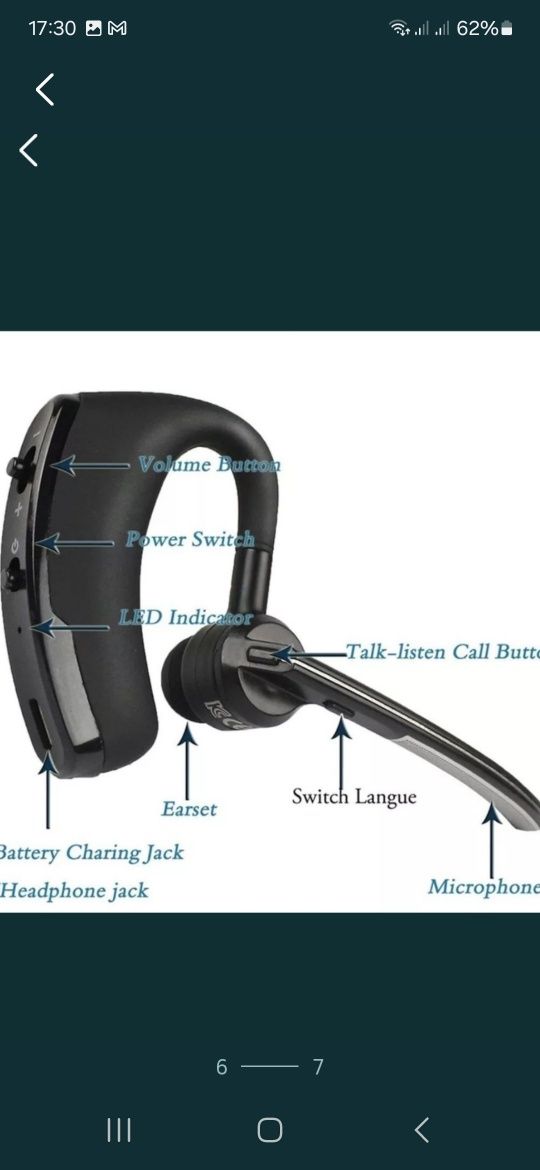 Casca bluetooth V8