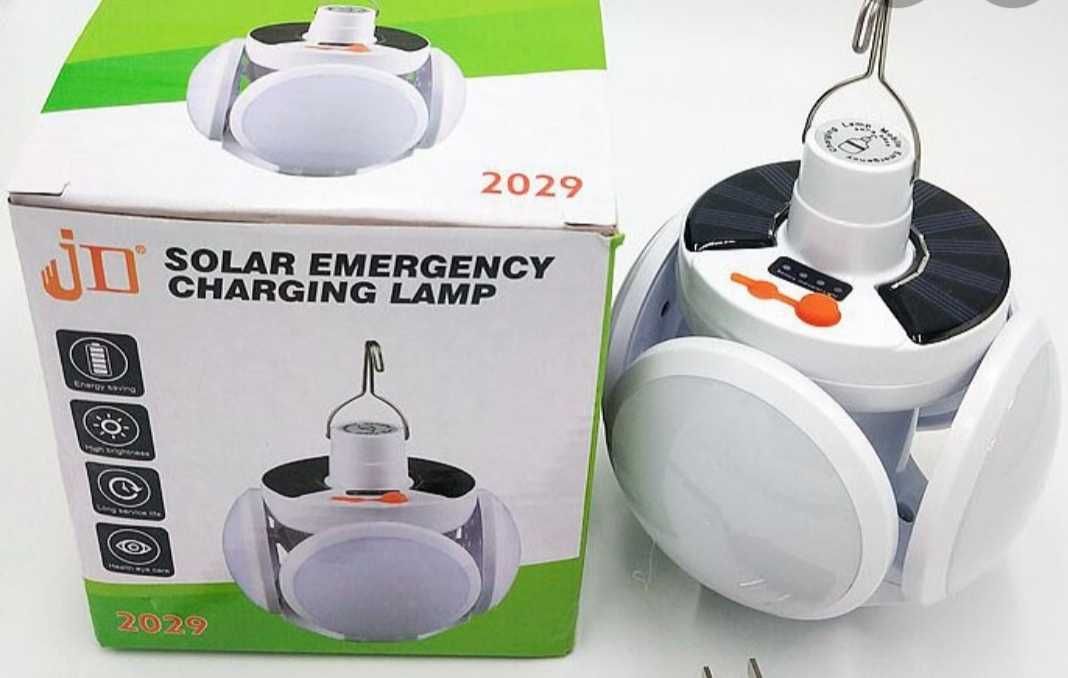 Мощна акумулаторна и соларна къмпинг LED лампа за закачване,осветление