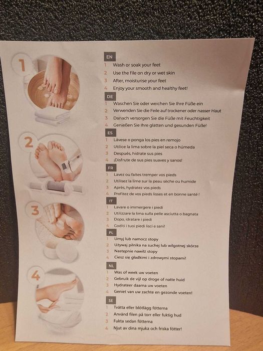 Pilă electronică călcâie