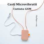 NU se Vad/Aud in Exterior! Casti de copiat Microvibratii + Cutiuta GSM