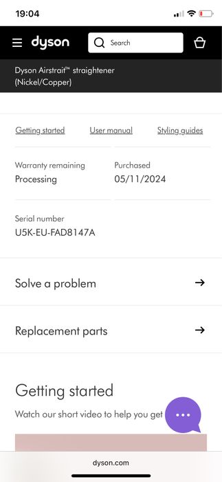 Dyson Airstrait HT01 Silver/Cooper
