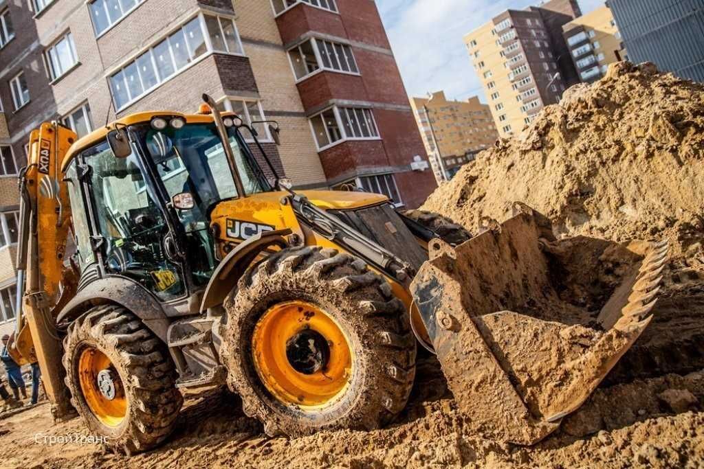 Экскаватор погрузчик в аренду,