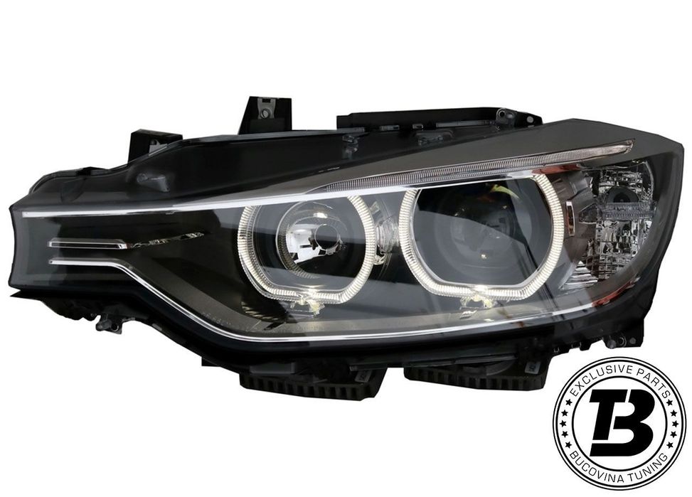 Faruri LED Angel Eyes compatibile cu BMW Seria 3 F30 F31