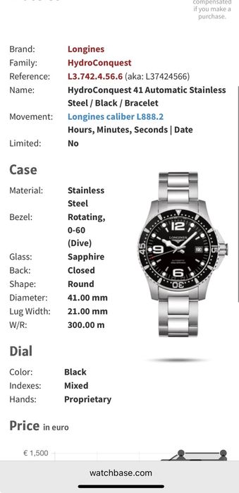 Longines Hydroconquest Automatic