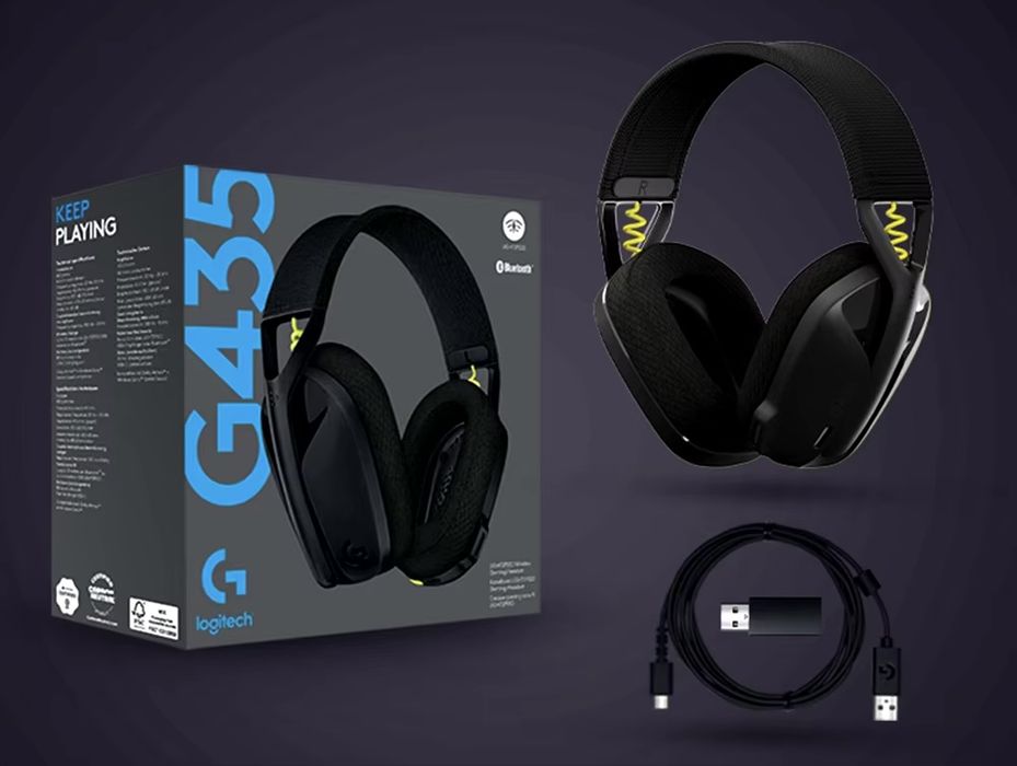 игровые беспроводные наушники ,,Logitech g435,,