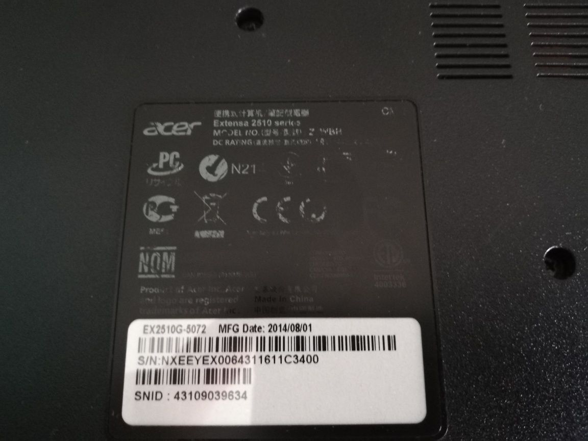 Лаптоп Acer Extensa 5210 Intel Core i5-4210, SSD 1 TB, RAM 8G