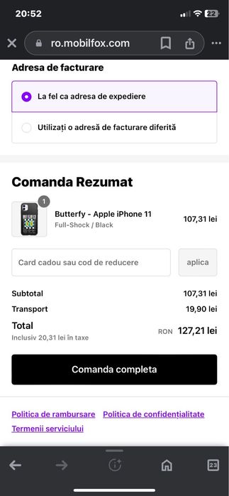 Vand husa mobilfox iPhone 11