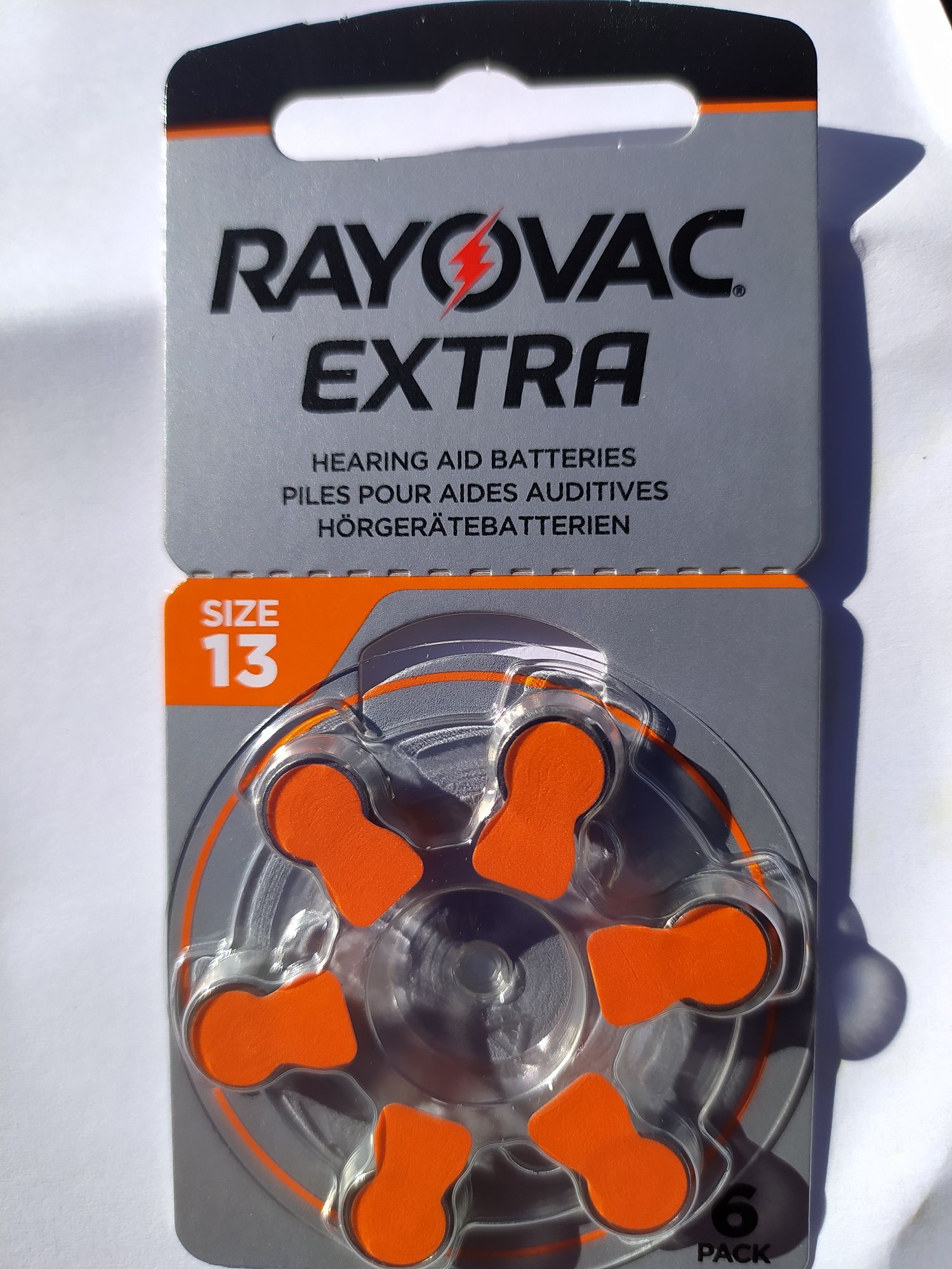 Батерии за слухов апарат 10, 13, 312, 675 Rayovac Extra