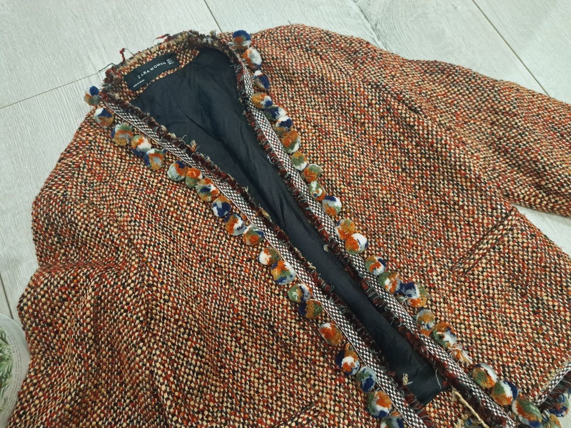 ZARA vintage блейзер с пискюли р-р ХС/С
55лв