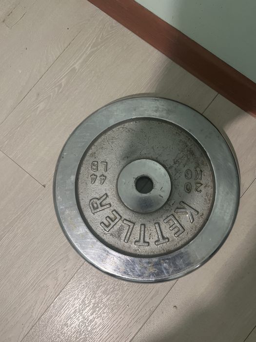 Блины на штангу 26-32 мм ketler 20kg