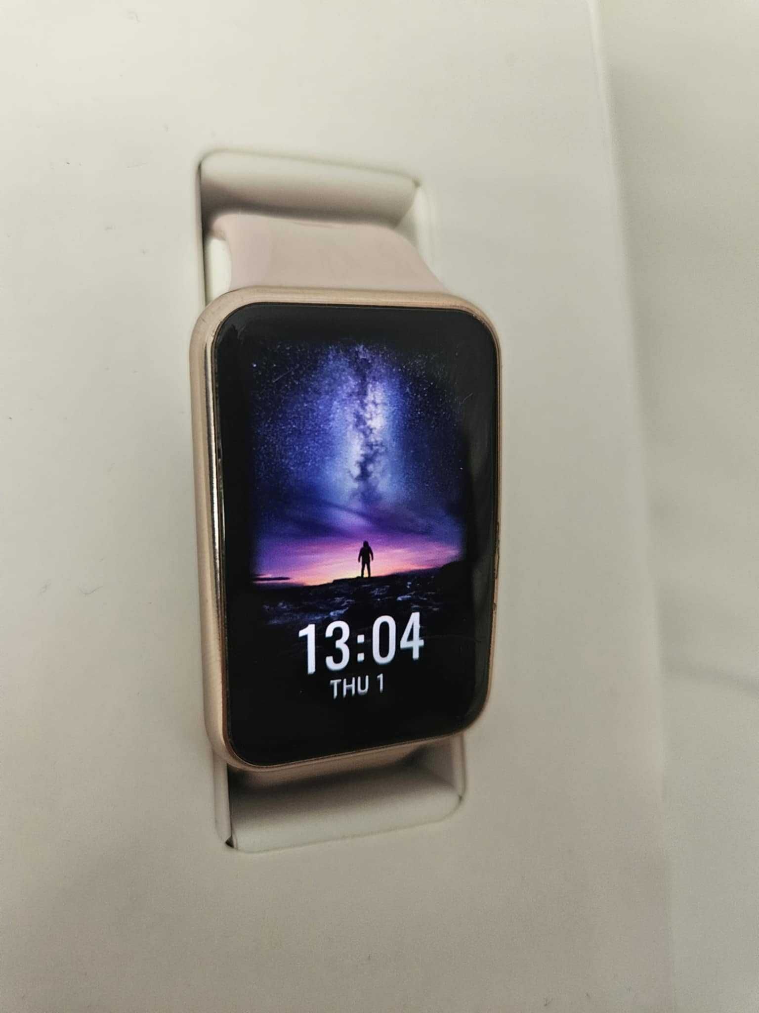 Huawei Watch Fit смарт часовник Smartwatch розов пълен комплект