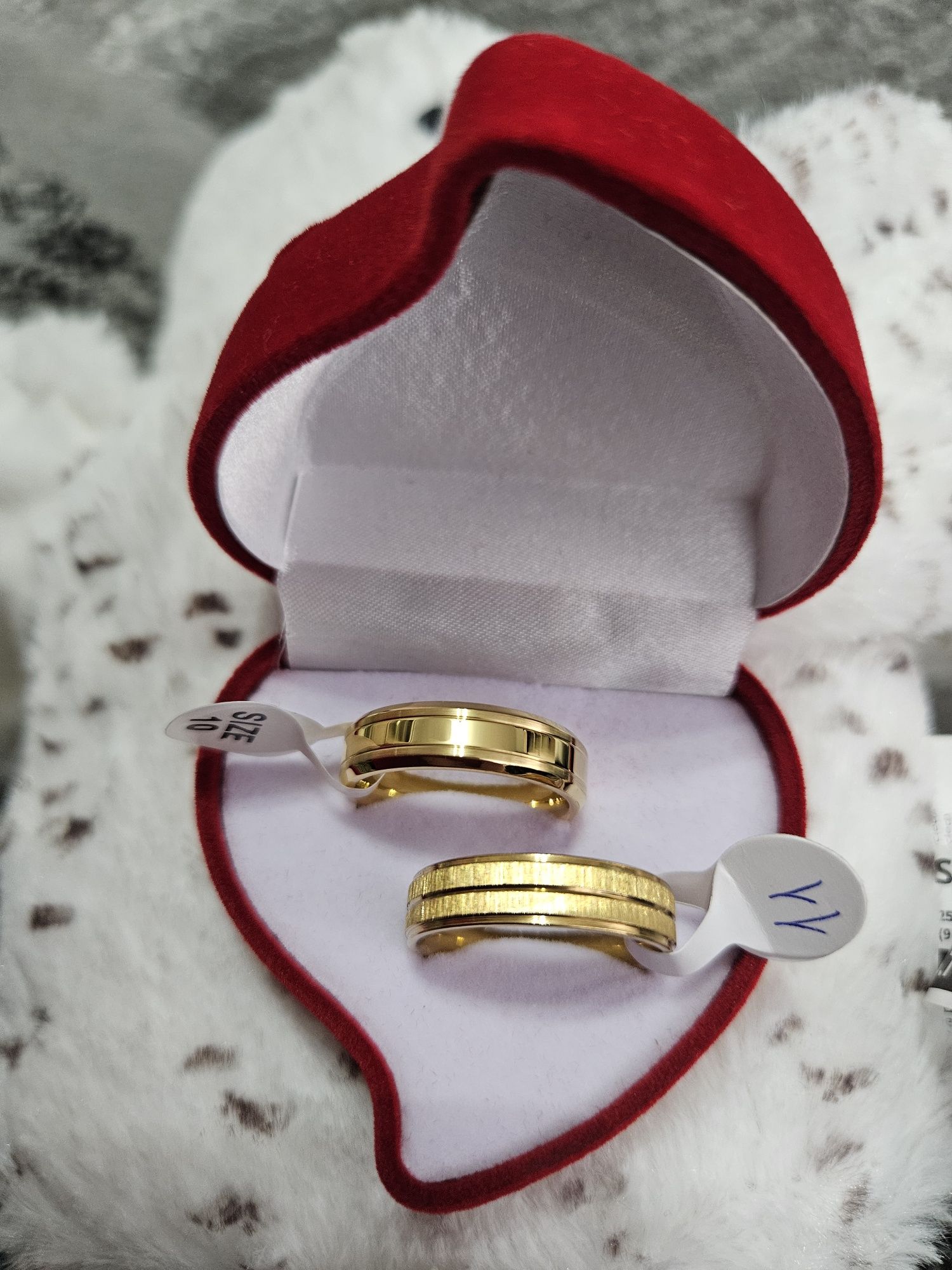 Verighete placate cu aur 18k