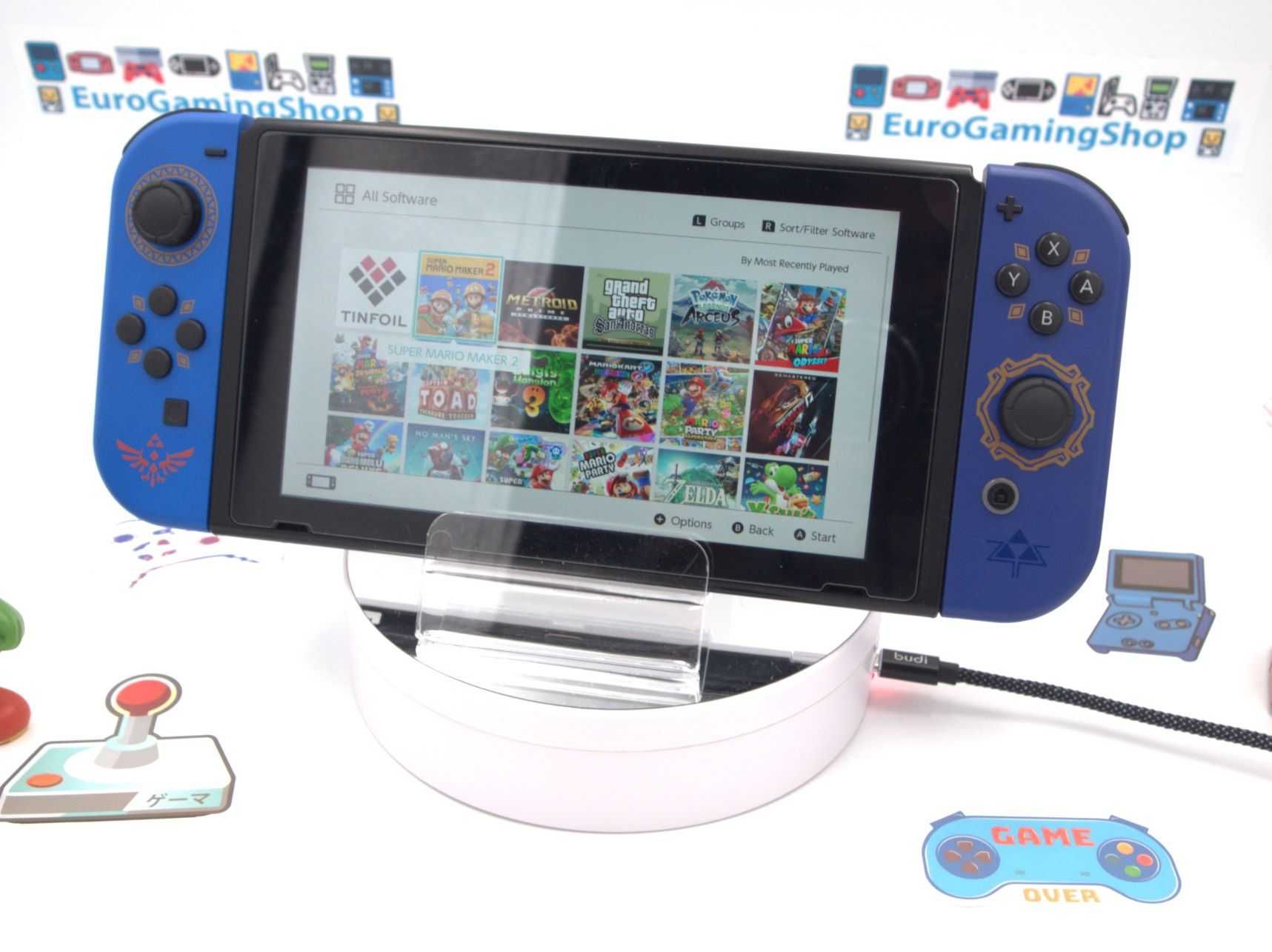 Consola Nintendo Switch v2 Zelda Edition 128GB Modat Reconditionat