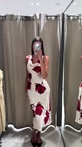 Нова сатенена рокля ЗАРА С / ZARA S