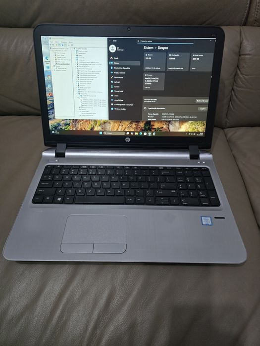 Laptop HP, i5-6200, ram 8gb, ssd 128gb, bat 3 ore