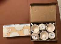 Set cesti de cafea cu farfurie si set de cani Tognana Shabby Siena