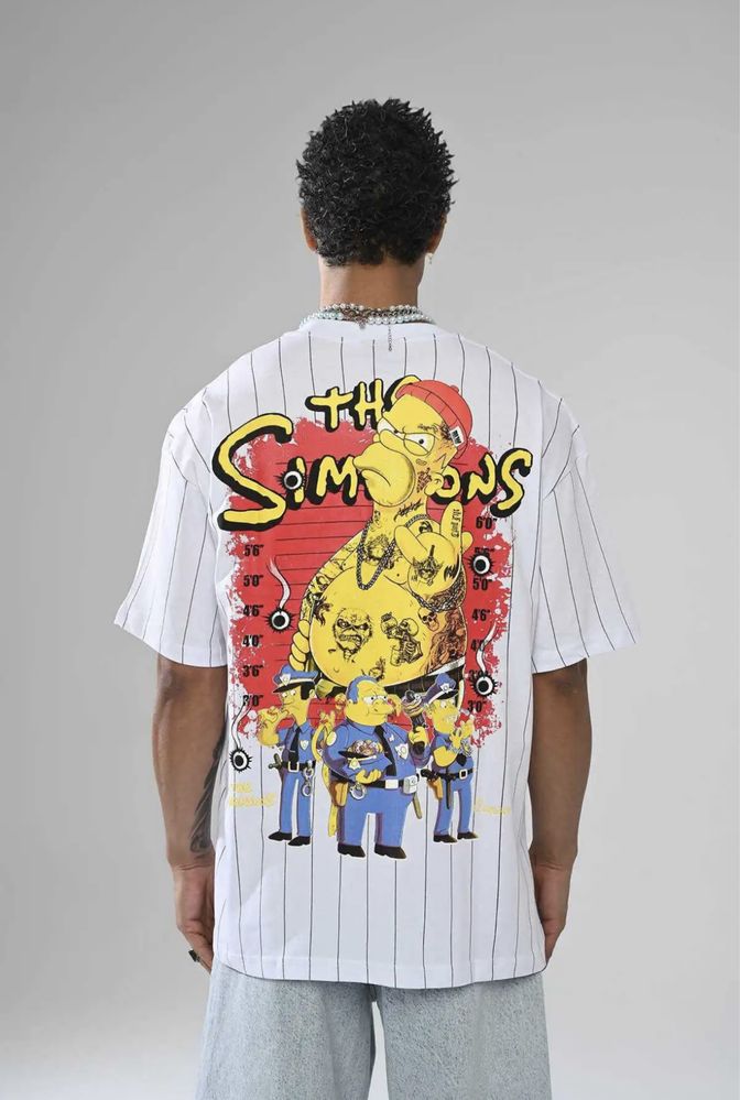 Тениска Oversize Simpsons, Nirvana / С-ХХЛ