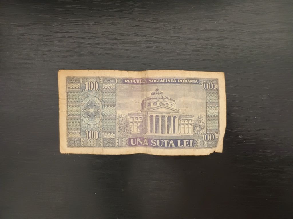 Bancnota Una SUTĂ LEI 1966 Nicolae Bălcescu