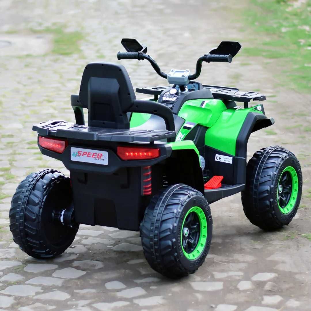 ATV electric copii 3-9 ani Super OffRoad 4x4,140W cu Telecomanda Verde