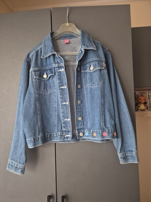 Geaca denim fete 146-152 cm