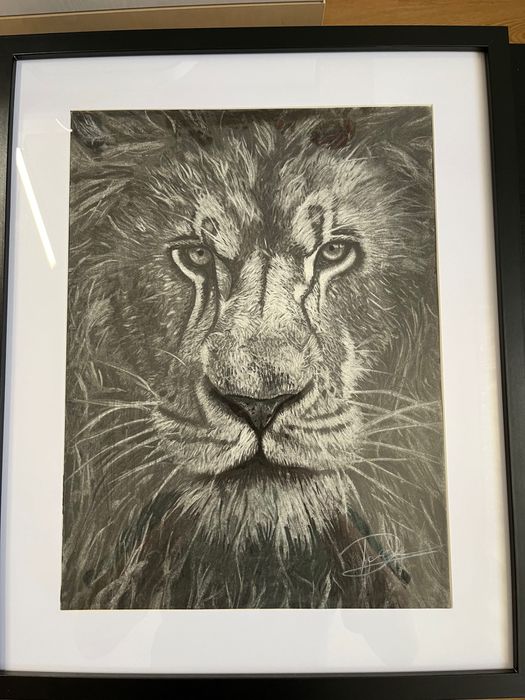 Set de 2 lucrări originale în cărbune – “Focus” & “Demon Growl”