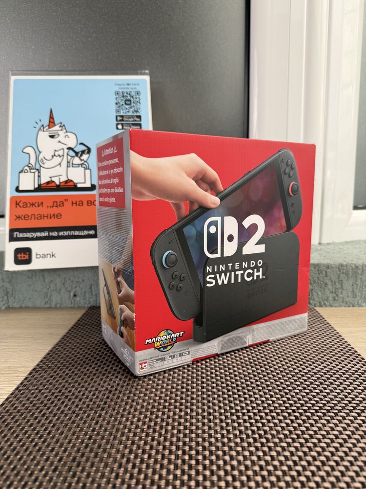 НОВА!Конзола Nintendo Switch 2 + Mario Kart World