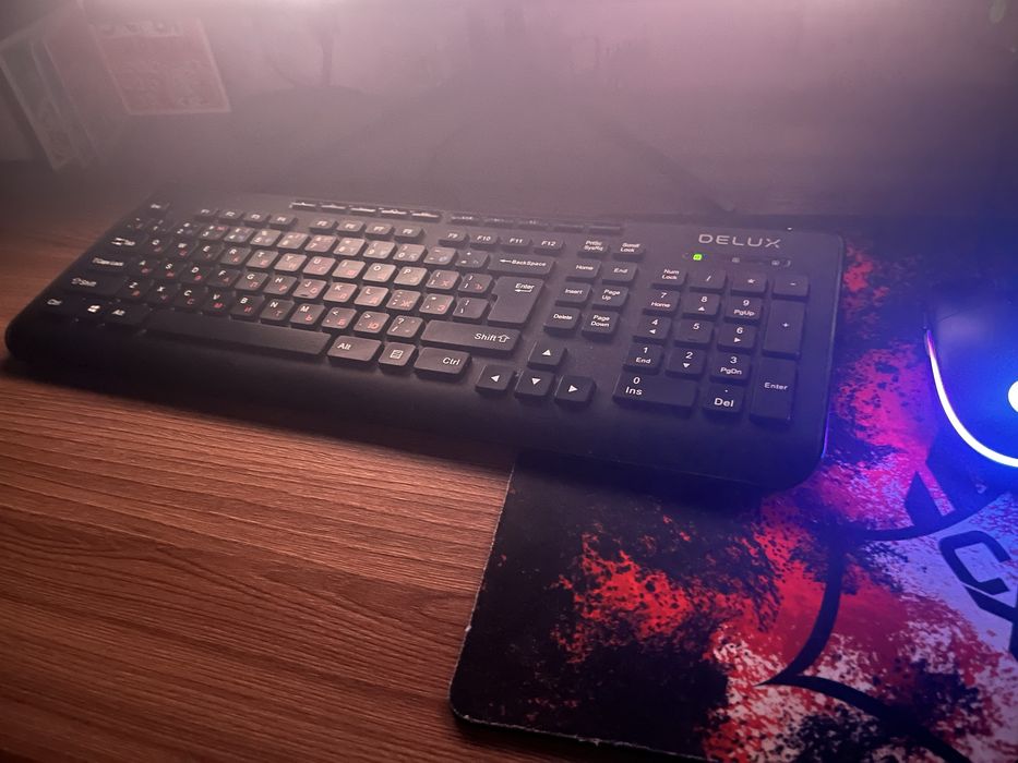 мышь logitech g102 + клавиатура deluxe