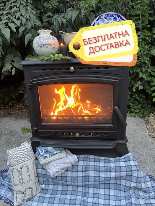 Чугунена печка / камина на дърва