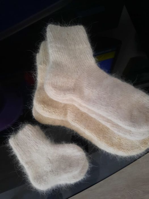 Носки с собачей шерсти пуха.