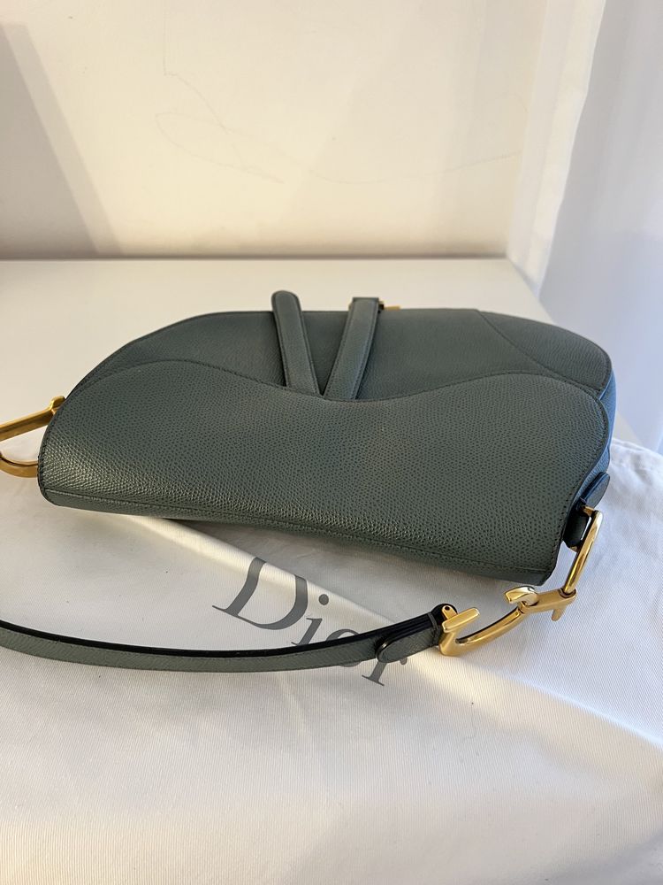 Geanta Saddle Dior verde