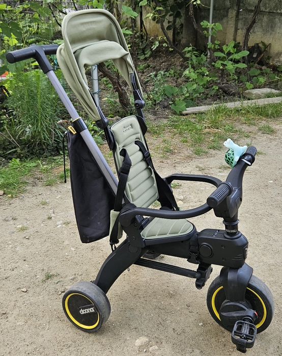 Tricicleta Pliabila Doona Liki Trike S3 - Desert Green - stare f buna