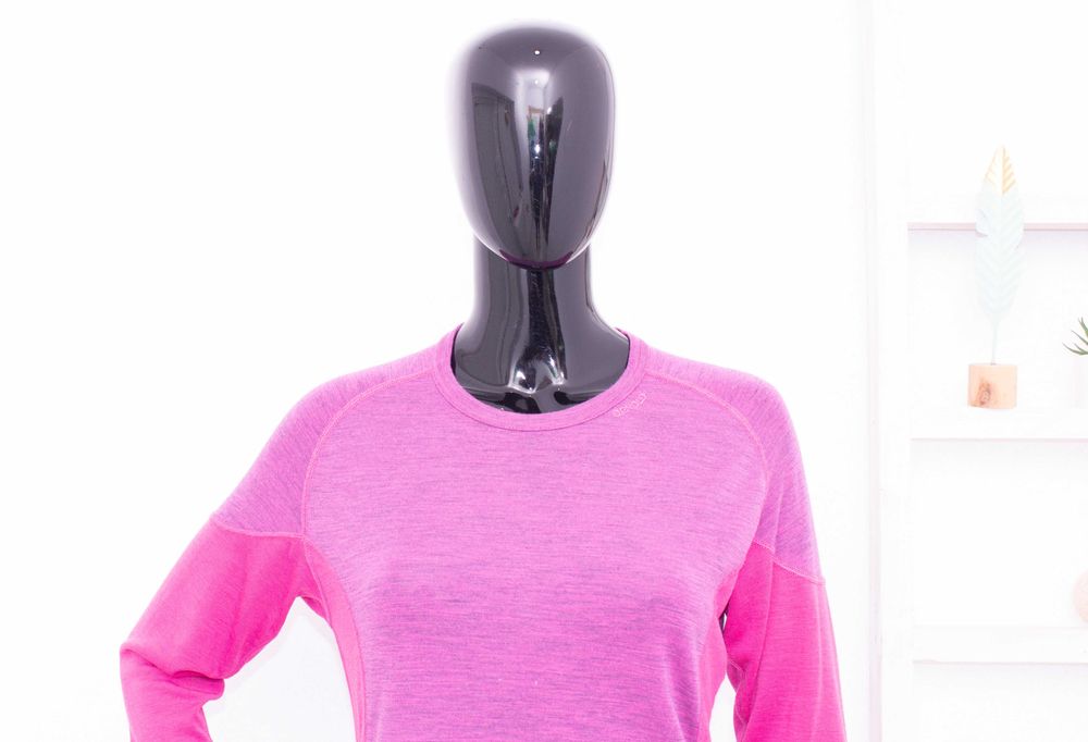 Devold дамска мерино блуза дълъг ръкав термо лилаво розова вълна L