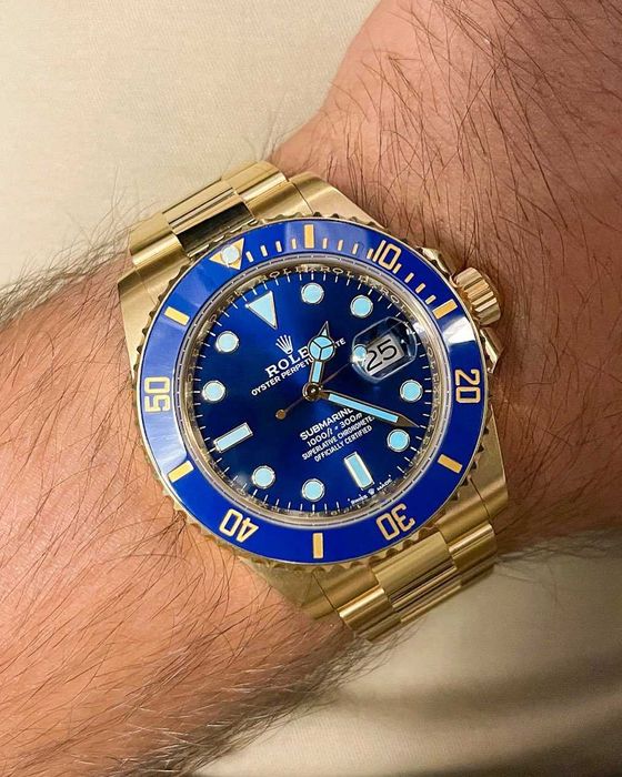 Rolex Submariner златно/синьо
