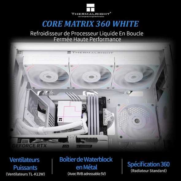 Cooler Procesor Thermalright Core Matrix 360 White