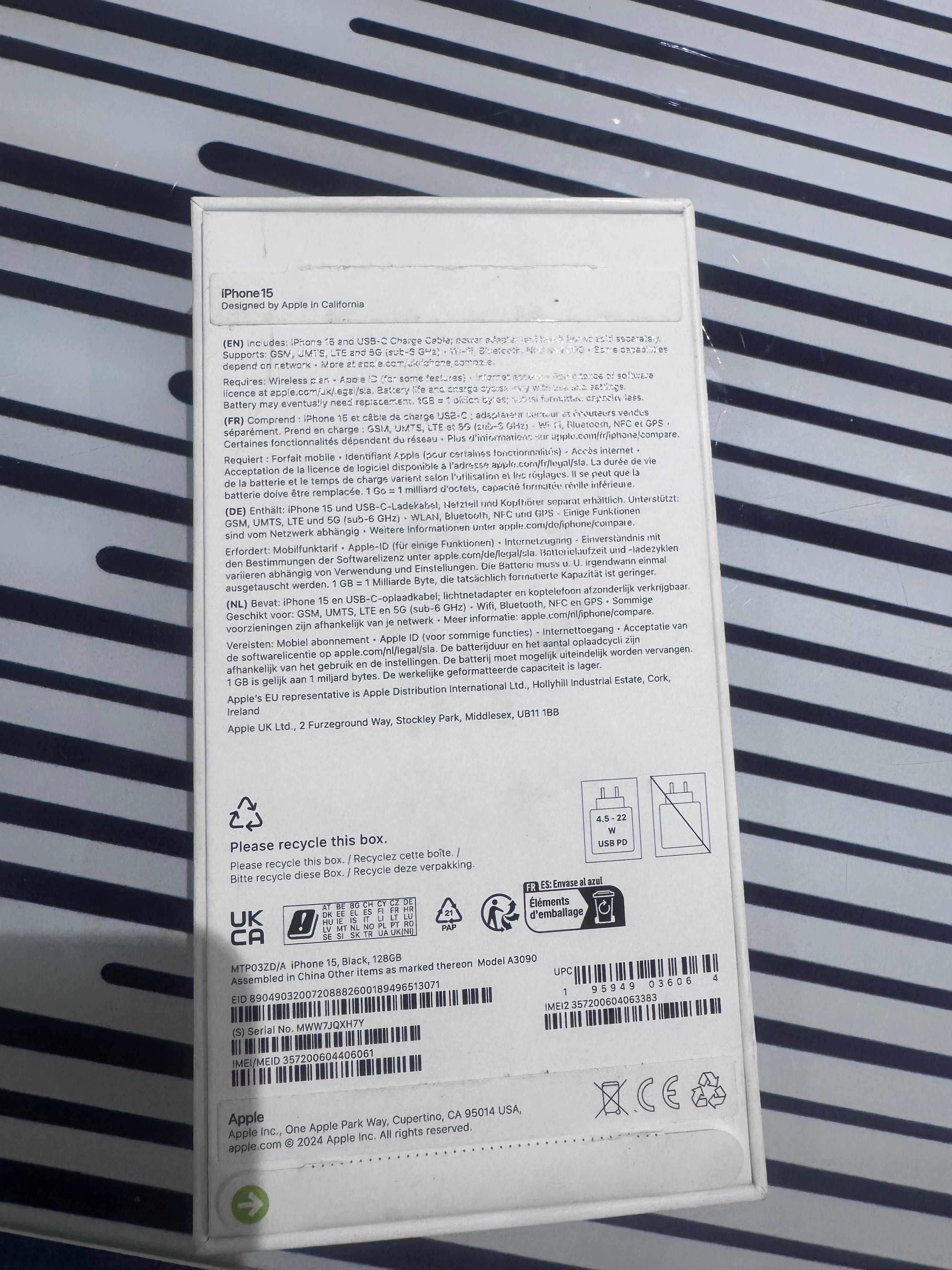 Iphone 15 black чисто нов