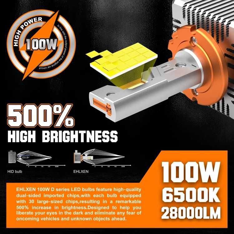 Set becuri led Xentech Light Dseries conversie HID/LED 2x cupru 55W