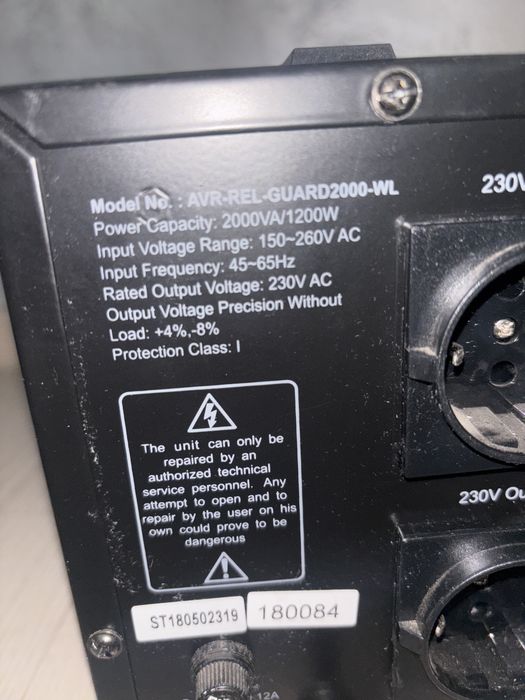 Stabilizator de Tensiune Automat 2000VA / 1200W AVR-REL-GUARD2000-WL