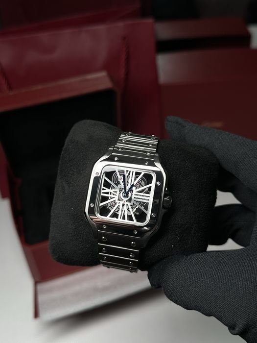 Наручные часы Cartier Santos Skeleton (39,5mm)