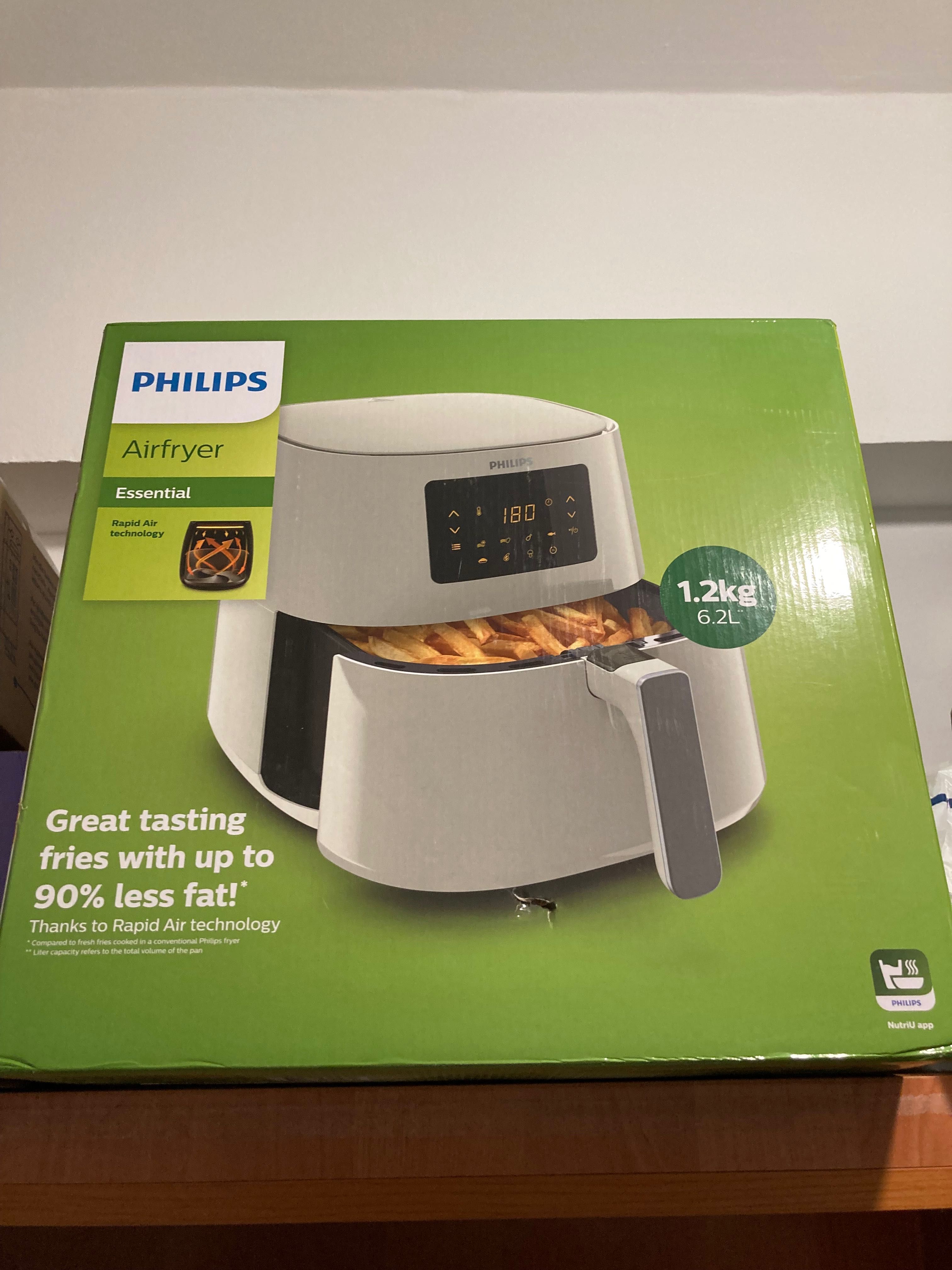 Фритюрник Philips Airfryer XL 1.2 кг, 6.2 л., Сензорен екран, Бял