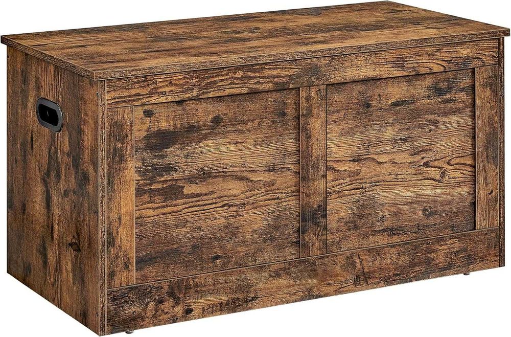 Banca de depozitare Vasagle, 40x80x46,5 cm, capacitate 135 kg, maro